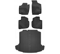 SET 77 Tapis de sol et sur-tapis Skoda Rapid LB 2012-2019 zwb