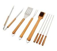 Valise de 8 accessoires pour barbecue en inox
