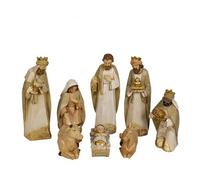 SET 8 PCS NACIMIENTO C/REYES RESINA