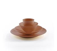 Set 8 pièces duo bréhat caramel