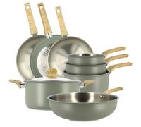 Set 8 pieces easynox en acier inoxydable et aluminium brume