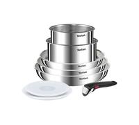 Set 8 Pièces Tefal Poêles Et Casseroles Avec 2 Couvercles Hermétiques Tefal