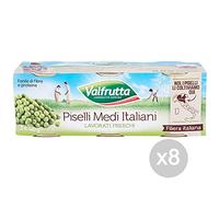 Set 8 VALFRUTTA Pois 410X3 Gr Moyenne Des Aliments Et Des Aliments