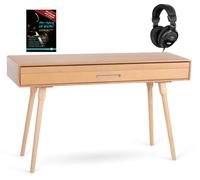 Set 88 Touches Clavier Table Piano Numerique 3 Pedales USB Midi Bois de Chêne