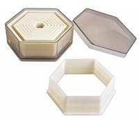 Set 9 Coupe-Pate Nylon Hexagone Lisse 1.5 A 9 Cm