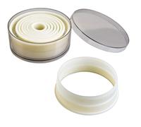 Set 9 Coupe-Pate Nylon Rond Lisse 2 A 10 Cm