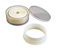 Set 9 Coupe-Pate Nylon Rond Lisse 2 A 10 Cm