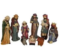 SET 9 PCS NACIMIENTO C/REYES RESINA