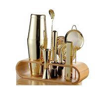 Set à cocktail - Shaker Boston 11 Pièces En Acier Inoxydable Cocktail Set Shaker Mixer Bartending Kit Kit pour Barman(Gold)