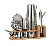 Set à cocktail - Shaker Boston 20Pcs Boston Cocktail Shaker Bar Set Mixer Making Kit Cadeau Barman Acier Inoxydable Kit pour Barman