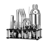 Set à cocktail - Shaker Boston Kit De Barman Boston, Ensemble Shakers À Cocktail Pour Boissons, Outils Barre Mélange, 20 Pièces Kit pour Barman(350ml)