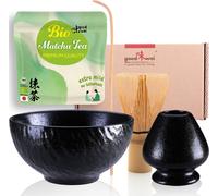 Set à matcha "Rokku Kuro" 80 avec support et thé