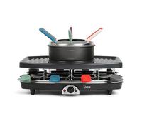 Set à raclette, grill et fondue + 8 poelons + 6 fourchettes - pour 8 personnes doc233