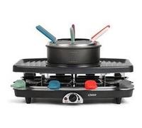 Set à raclette, grill et fondue + 8 poelons + 6 fourchettes - pour 8 personnes doc233