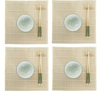 Set à sushi DKD Home Decor 14,5 x 14,5 x 31 cm vert Faïence Orientale (16 pièces)