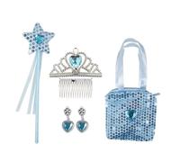 Set accessoires de princesse bleus - PTIT CLOWN - re80220 - Pour enfant à partir de 3 ans - Pour fille