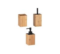 - Set accessoires de salle de bain design bambou Padua - Marron - Padua