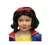 Set accessoires deguisement carnaval : perruque blanche neige - taille unique pour enfant - costume fille et princesse