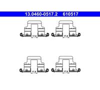 Set Accessoires, Disque Frein Axial Arrière pour Audi Seat Skoda VW A3 A4