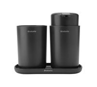 Set accessoires salle de bain - Brabantia - 280368 - Collection Renew - Gris foncé
