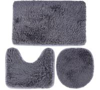 Set accessoires salle de bain Vilde - 569702 - ENSEMBLE DE TAPIS DE SALLE DE BAIN GRIS