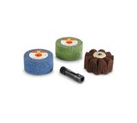 Set acier inoxydable pour satinage profilé m 14 63721054020 - Fein