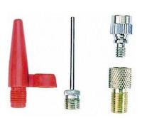 Set adaptateur de pompe à air Fischer Fahrrad 85618 85618 85618 métal, rouge 1 pc(s) Rouge G