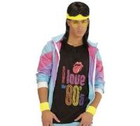 Widmann – Set de 3 bandeaux Party Fashion – bandeau frontal et 2 bracelets – Jaune fluo G