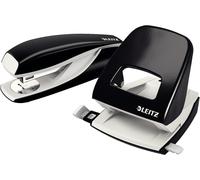 Set Agrafeuse Et Perforateur De Bureau,Capacité 30 Feuilles,Noir,Boîtier Métallique Ergonomique,Gamme Nexxt,50950095