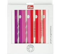 Prym Aiguilles à tricoter à 2 pointes prym.ergonomics 194000 – jeu 2,5–4,0 mm 20 cm Blanc Alabâtre