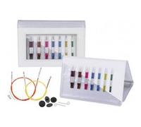 KnitPro Épingles à tricoter interchangeables KP42161 – Lot de 7 avec accessoires, coloris assortis