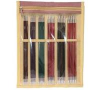 KnitPro KP29311 Nova Aiguilles Tricoter Royale Double Extrémité, Bouleau/en Laiton, Multicolore, 15 cm, Lot de 5, 20 x 4 x 30 cm