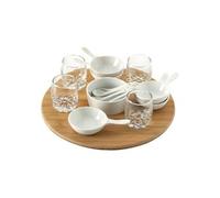 Set Apéritif 14 Pièces "Bambou" 27cm Naturel