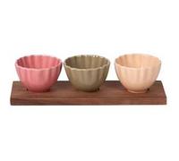 Set apéritif 3 pièces Agra - Table Passion - Multicolore - Grès Multicolore G