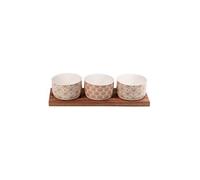 Set apéritif 3 pièces Rangoli - Table Passion - Multicolore - Grès Multicolore G