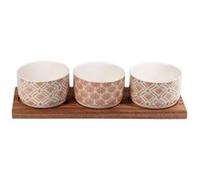 Set apéritif 3 pièces Rangoli - - Multicolore - Grès