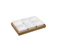Secret de Gourmet - Set Apéritif 6 Pièces "Bambou" 28cm Naturel G