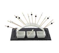 Set Apéritif Design Ardoise Arc - 5 Pièces - Noir