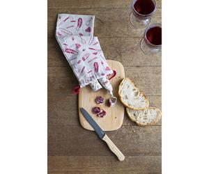 Set apéritif planche, couteau et sac Pebbly