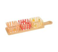 Atmosphera - Set apéritif Fruity - Plateau 40 cm et 3 coupelles - 4 pièces Multicolore
