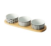 Secret de Gourmet - Planche apéritive coupelle Bohemia - Bambou - Bohemia Blanc G