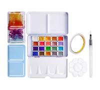 Set Aquarelle - 20 Couleurs Changeantes Paillettes Boîte | Peintures Étanches Anti-Fading pour Peinture Extérieure | Adultes Débutants Artistes Cadeau Créatif