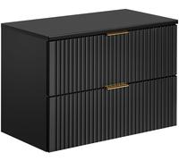Set armoire Comad Adel Black ADEL BLACK 82-80-B-2S, plan de travail suspendu Comad Adel Black ADEL BLACK 89-80-B