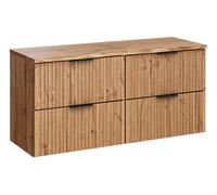 Set armoire Comad Adel Oak ADEL OAK 82-60-B-2S, plan de travail suspendu Comad Nature Wotan NATURE WOTAN 89-120-46 M