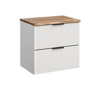 Set armoire Comad Adel White ADEL WHITE 82-60-B-2S, plan de travail suspendu Comad Nature Wotan NATURE WOTAN 89-60-46 M