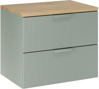 Set armoire Comad Aster Green ASTER GREEN 82-60-46-2S, plan de travail suspendu Comad Nordic Cremona CREMONA 89-60-46 M