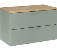 Set armoire Comad Aster Green ASTER GREEN 82-80-46-2S, plan de travail suspendu Comad Nordic Cremona CREMONA 89-80-46 M