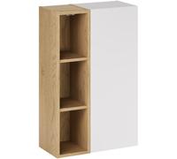 Set armoire Comad Aster White ASTER WHITE 80-30-1D, étagère Comad Dalia Cashmere CREMONA UN 83-20-80
