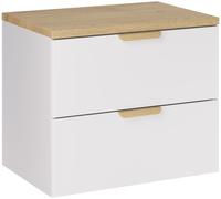 Set armoire Comad Aster White ASTER WHITE 82-60-46-2S, plan de travail suspendu Comad Nordic Cremona CREMONA 89-60-46 M