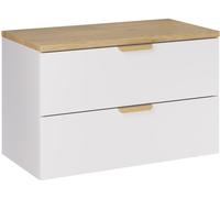 Set armoire Comad Aster White ASTER WHITE 82-80-46-2S, plan de travail suspendu Comad Nordic Cremona CREMONA 89-80-46 M